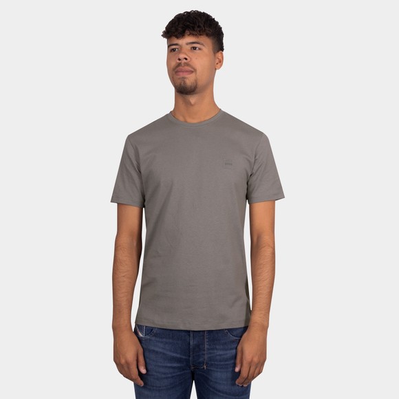 BOSS Mens Grey Casual Tales Crew T Shirt #3