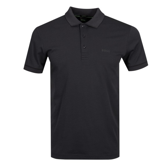 BOSS Mens Blue Athleisure Paule Luxury Cotton Polo Shirt main image