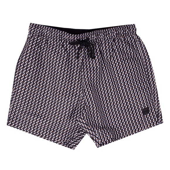 BOSS Mens Black Vibe Pattern Swim Short main image