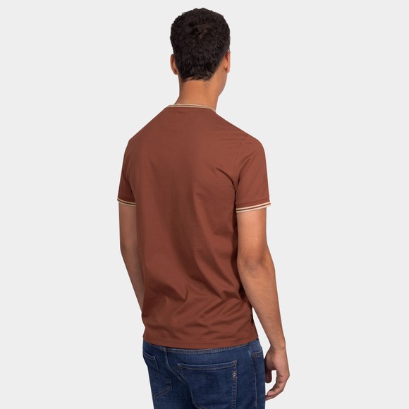 Fred Perry Mens Brown Twin Tipped T-Shirt main image