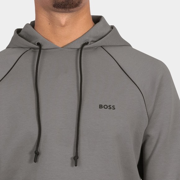 BOSS Mens Grey Athleisure Small Logo Soody Hoody main image