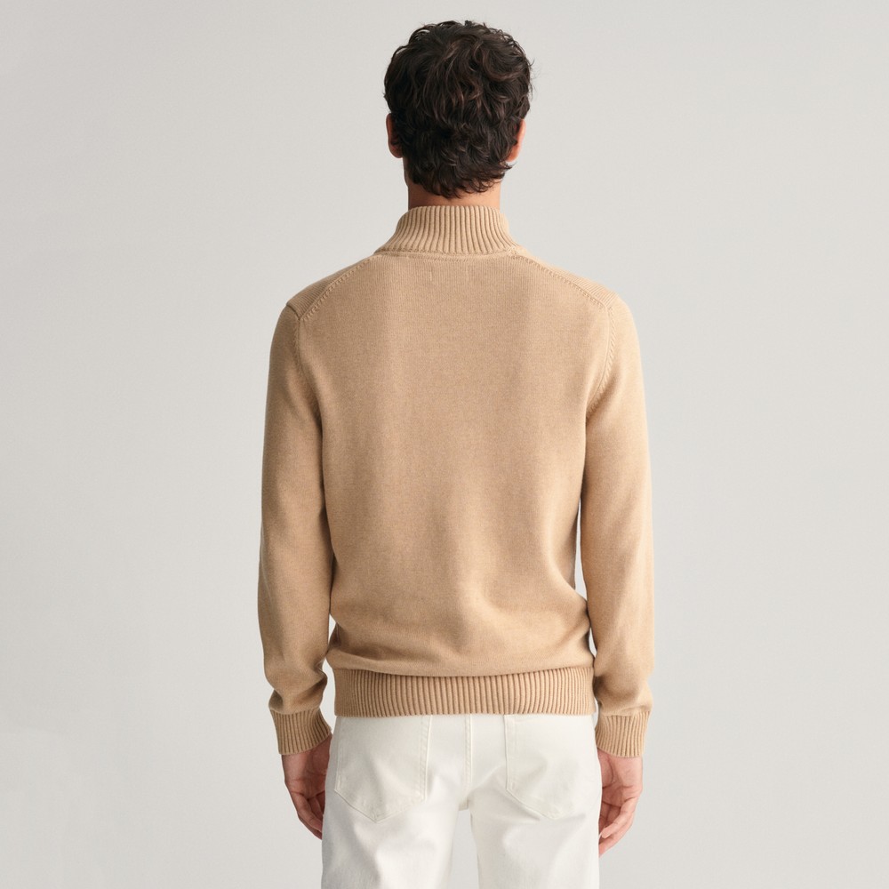 Gant Cotton Half Zip Jumper | Masdings