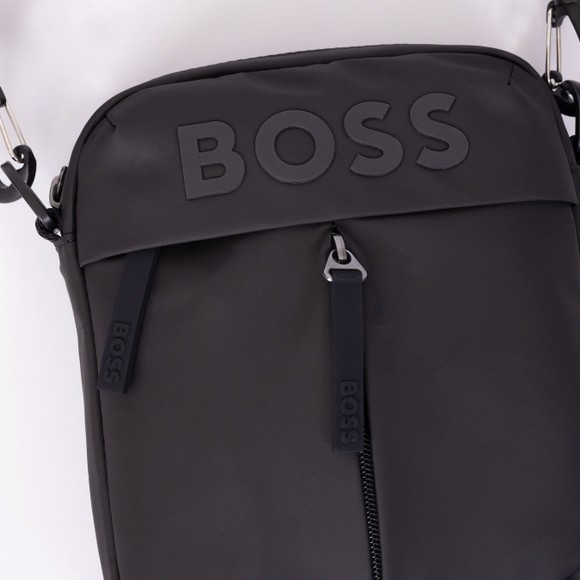 BOSS Mens Black Stormy Zip Crossbody Bag #2
