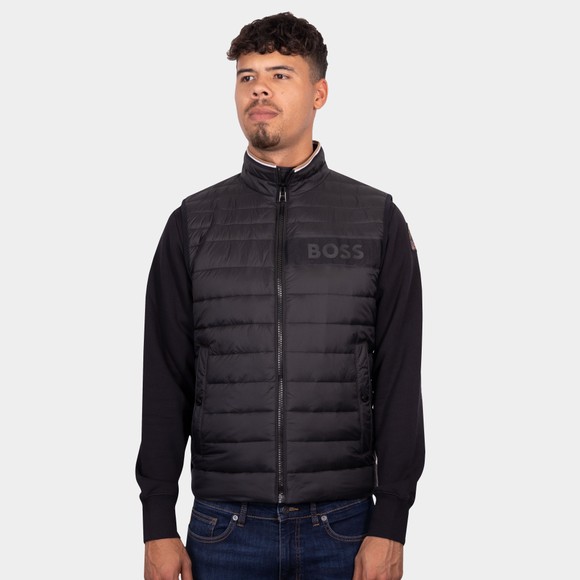 BOSS Mens Black Formal Darolan Gilet #2