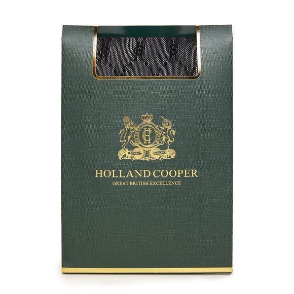 Holland Cooper Womens Black Monogram Tights main image