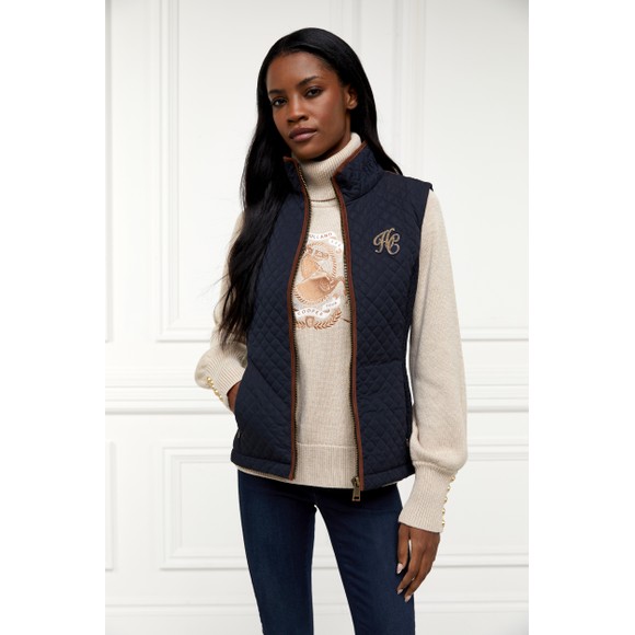 Holland Cooper Womens Blue Cambridge Gilet #3