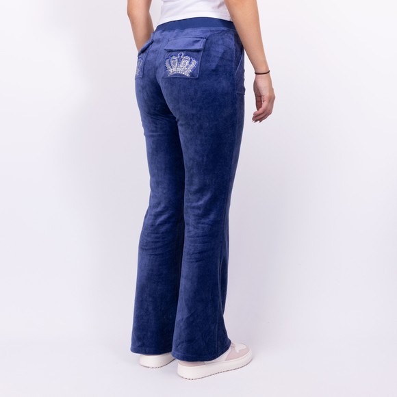 Juicy Couture Womens Blue Caisa Crown Low Rise Jogger main image