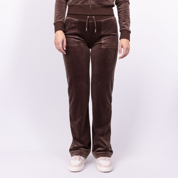 Juicy Couture Womens Brown Del Ray Pocket Track Pant #2