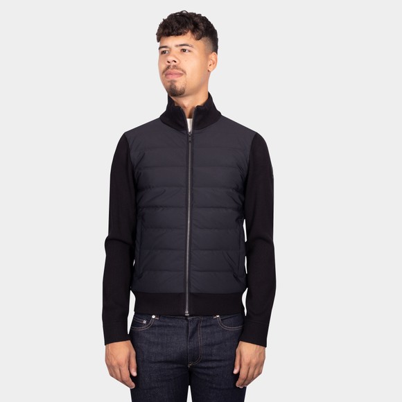 Moose Knuckles Mens Black Kamet Full Zip Hybrid Jacket main image