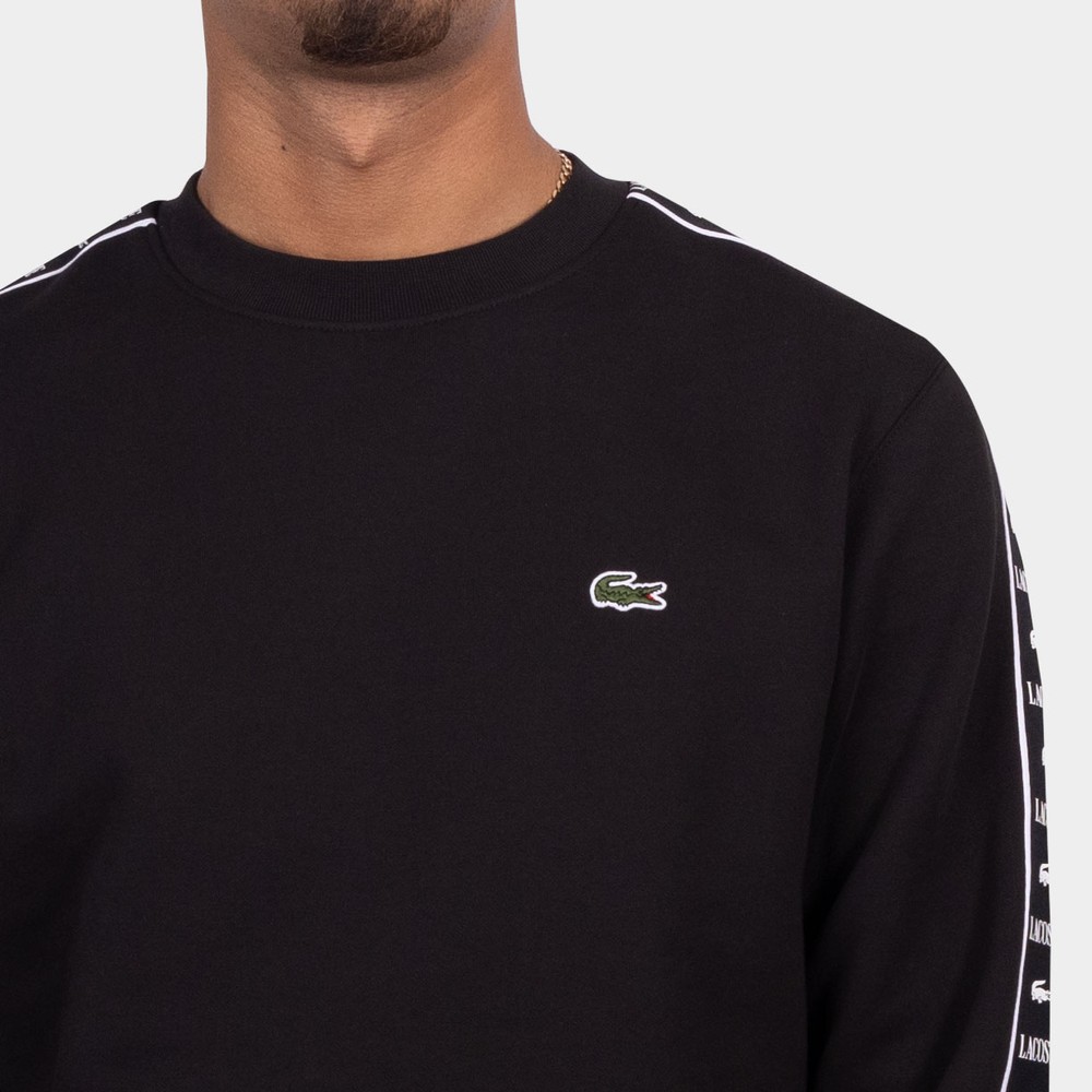 Lacoste Logo Stripe Sweatshirt | Oxygen Clothing