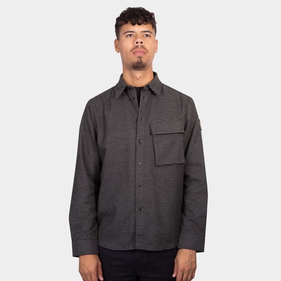 Belstaff Mens Black Flannel Scale Shirt main image