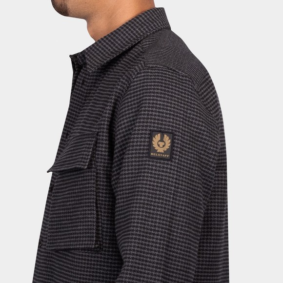 Belstaff Mens Black Flannel Scale Shirt main image