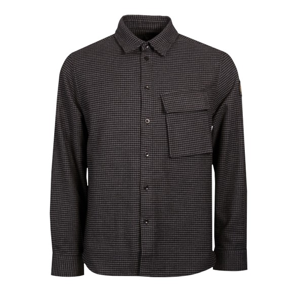 Belstaff Mens Black Flannel Scale Shirt main image