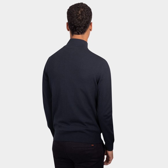 PS Paul Smith Mens Blue Zebra Half Zip Jumper main image