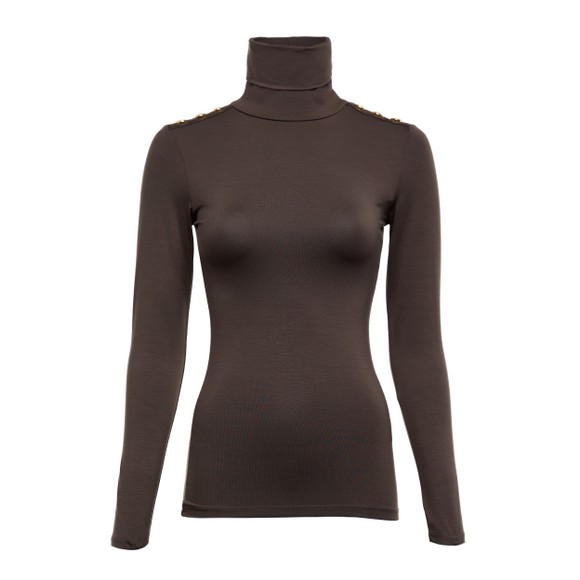 Holland Cooper Womens Brown Essential Roll Neck  #2