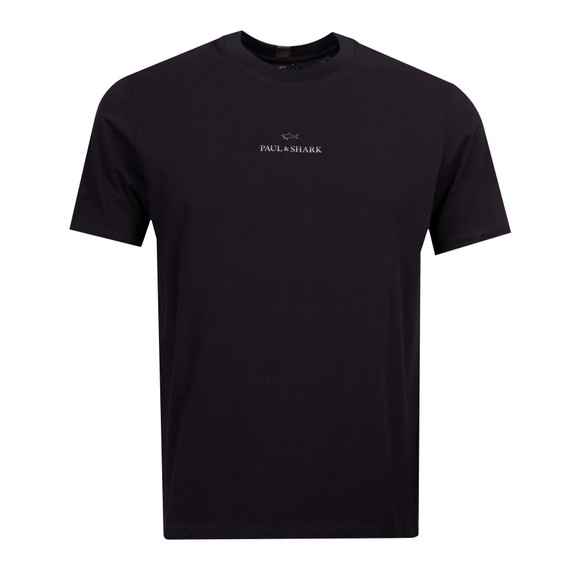 Paul & Shark Mens Black Silver Centre Logo T Shirt main image