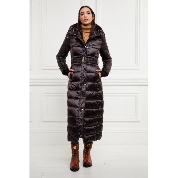 Holland Cooper Womens Brown Arosa Longline Coat main image