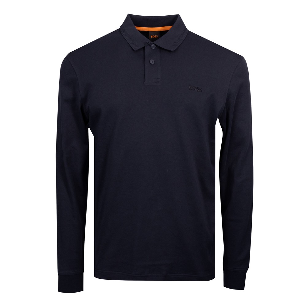 Casual PE Interlock Long Sleeve Polo Shirt