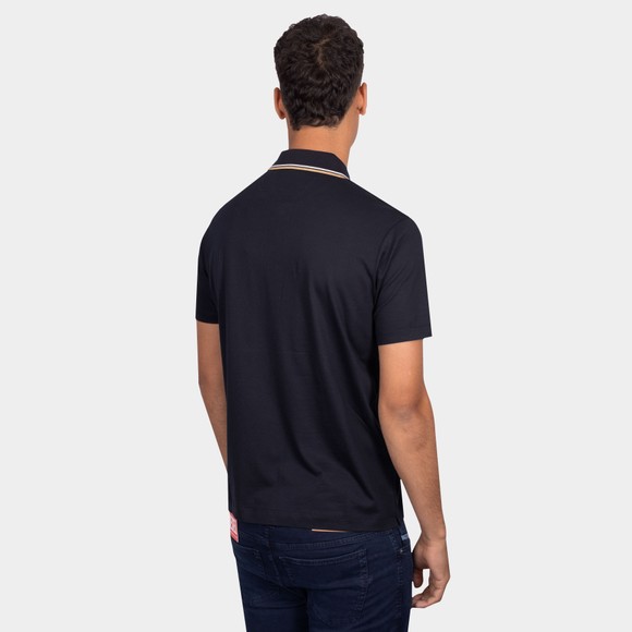 Paul & Shark Mens Black X Soft Gold Tipped Polo Shirt main image