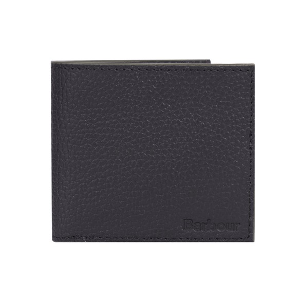 Barbour Lifestyle Mens Black Grain Leather Billfold Wallet main image