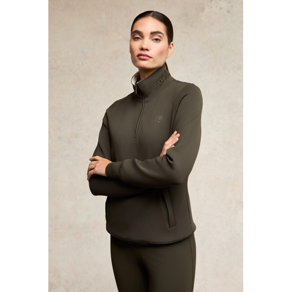 Holland Cooper Womens Green Training Henley main image