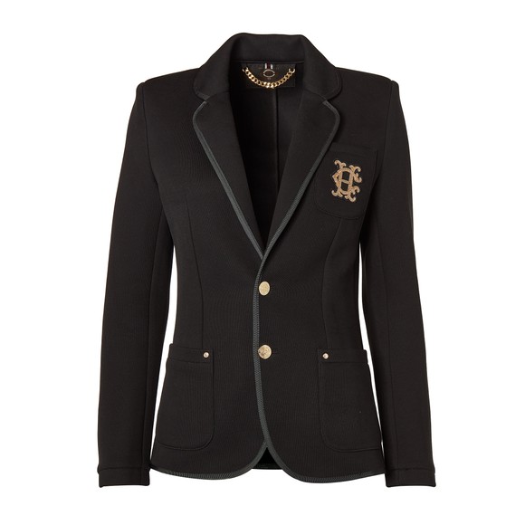 Holland Cooper Womens Black Henley Blazer main image