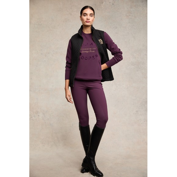 Holland Cooper Womens Purple Crystal Crew Neck Sweat main image