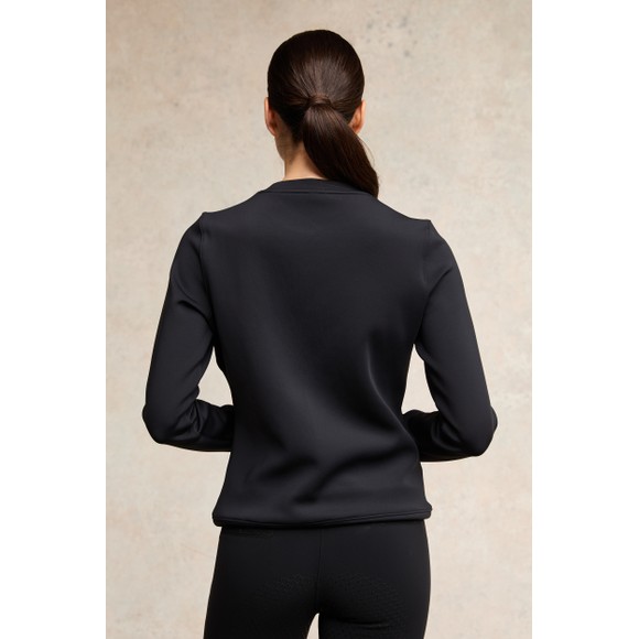 Holland Cooper Womens Black Crystal Crew Neck Sweat main image