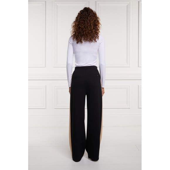 Holland Cooper Womens Black Wide Leg Pant main image