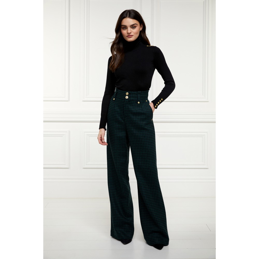 High Waisted Straight Trouser