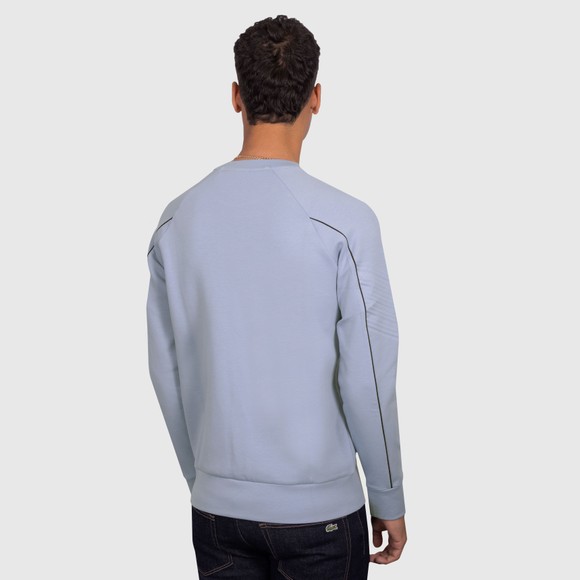 BOSS Mens Blue Athleisure Small Logo Salbo Sweatshirt main image