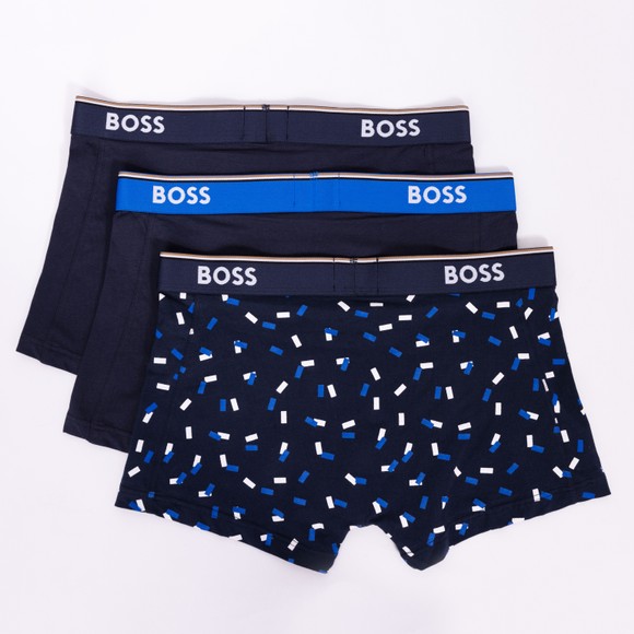 BOSS Mens Blue Power 3 Pack Boxers main image
