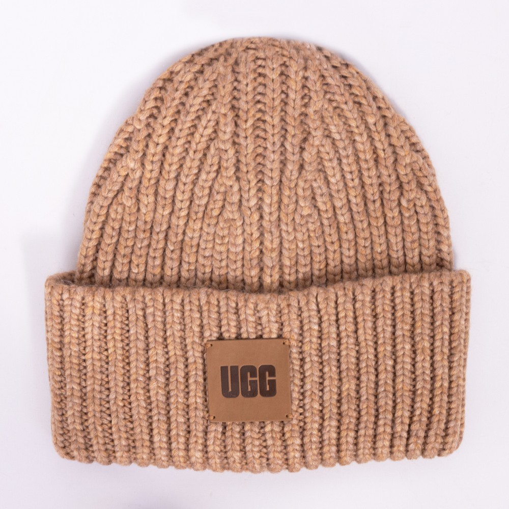 Chunky Rib Beanie With Logo