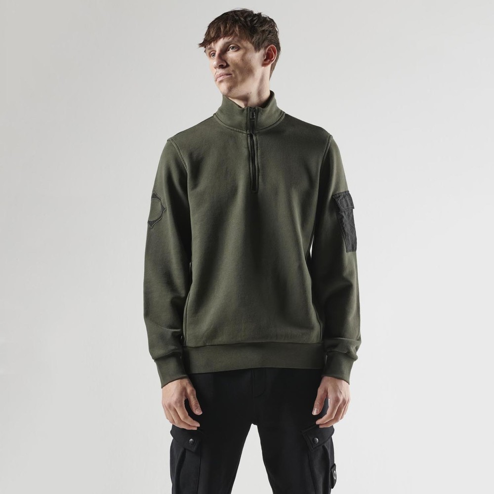 Arm Logo Quarter Zip Sweatshirt