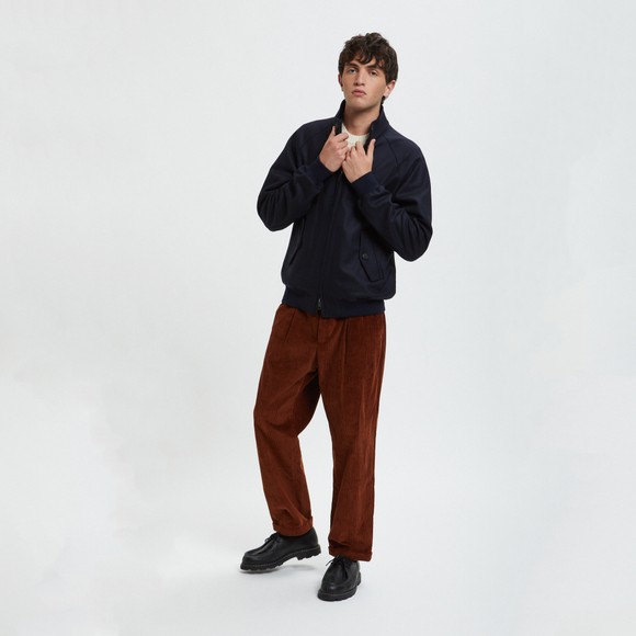 Baracuta Mens Blue Melton G9 Harrington main image