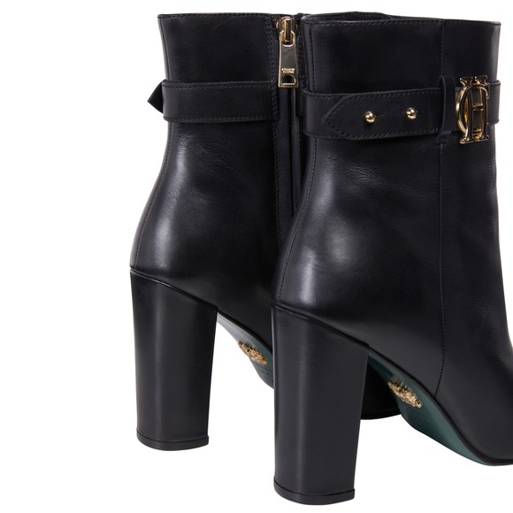 Holland Cooper Womens Black Mayfair Leather Ankle Boot #3