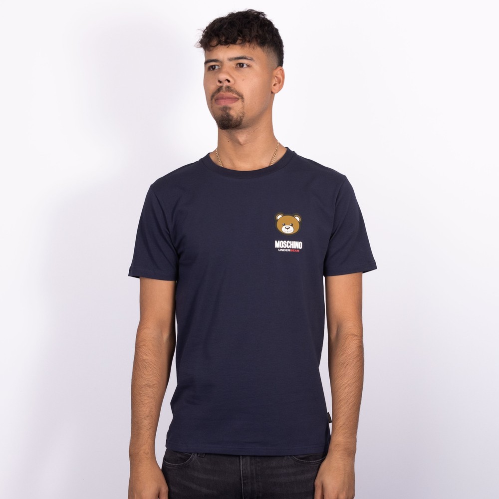 Moschino Chest Bear Logo T-Shirt | Oxygen Clothing