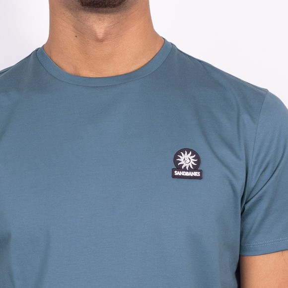 Sandbanks Mens Green Badge Logo T Shirt main image