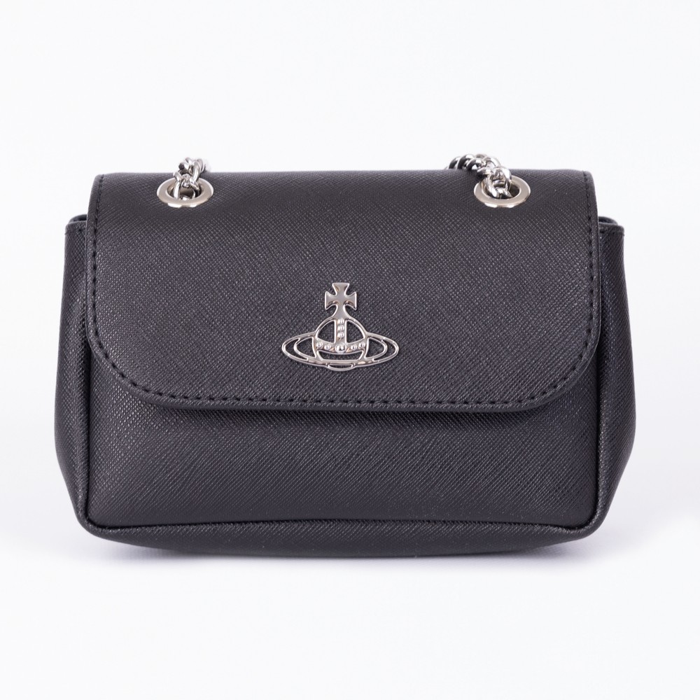 ★Vivienne Westwood★25SS★Small pulse chain cross bag Black Vivienne Westwood SMALL PURSE CHAIN - Cross body bag - black