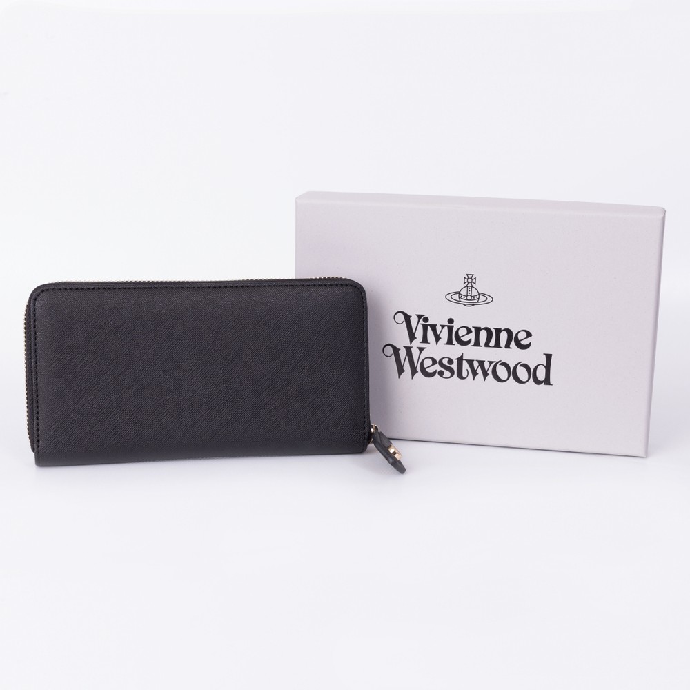 Vivienne Westwood Classic Zip Around 3D Orb Wallet | Oxygen Clothing