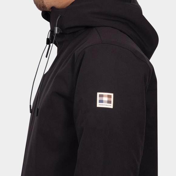 Aquascutum Mens Black Active Shell Mid Parka main image
