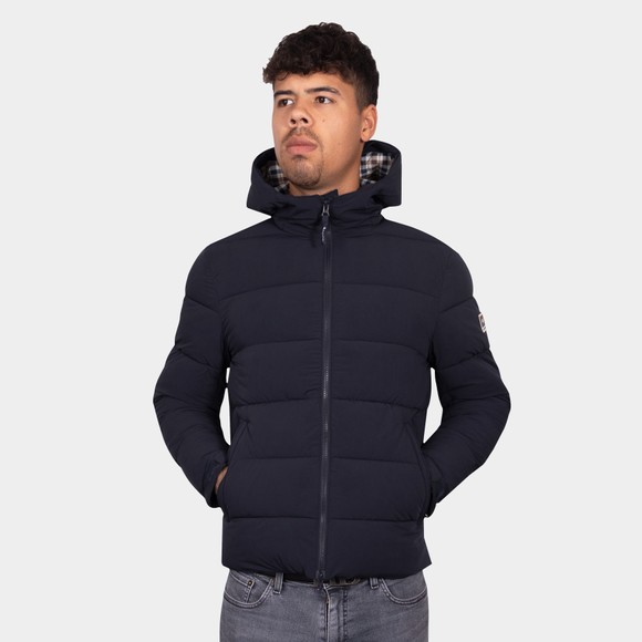 Aquascutum Mens Blue SP Hooded Puffer Jacket main image