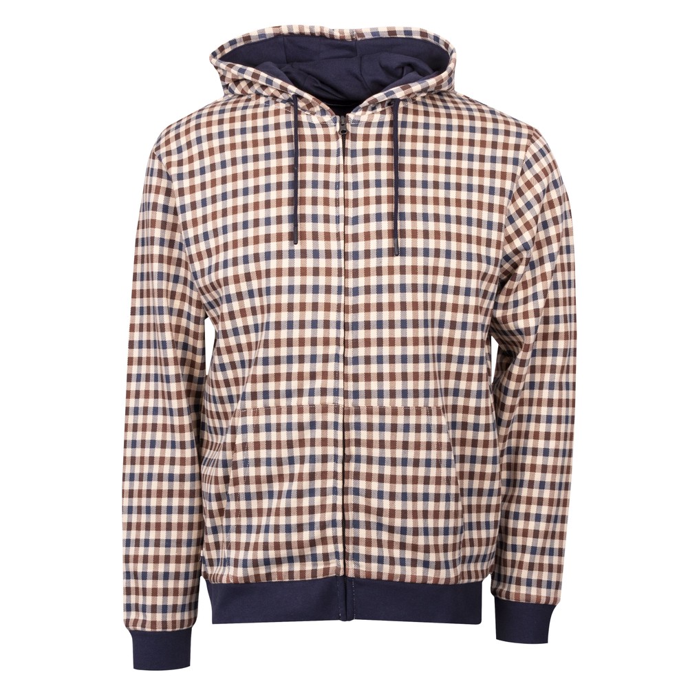 Active Club Check Full Zip Hoodie