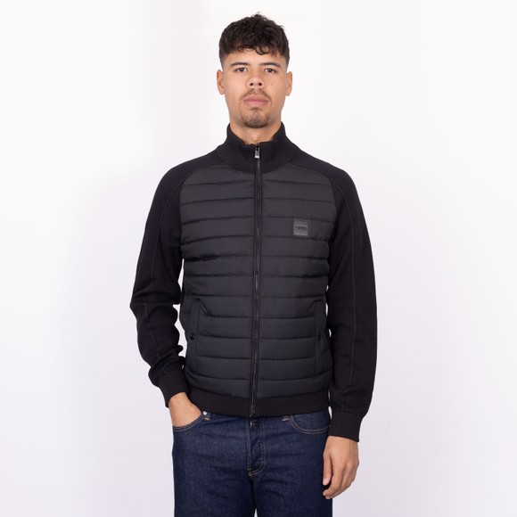 BOSS Mens Black Formal H Esfero Quilt Hybrid Jumper #3
