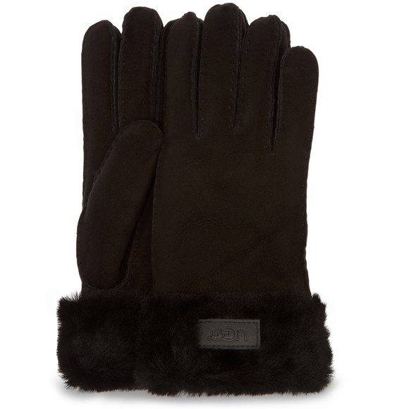 Ugg Womens Black Turn Cuff Gloves main image