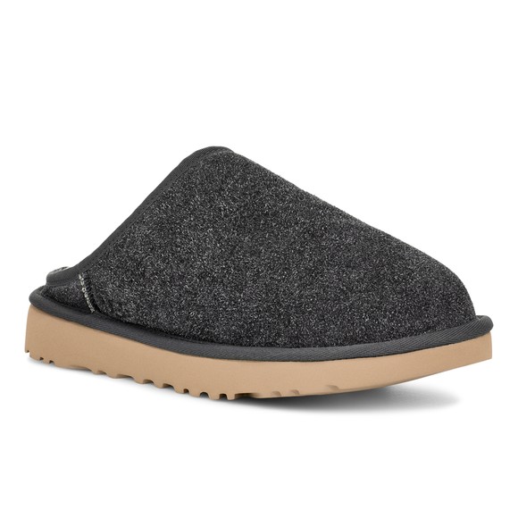 Ugg Mens Grey Classic Slip On Shaggy Suede Slipper main image