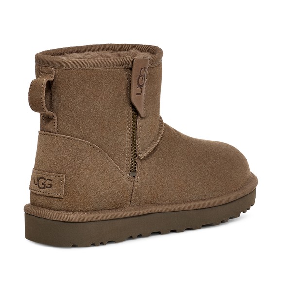 Ugg Womens Off-White Classic Mini Bailey Zip Boot main image