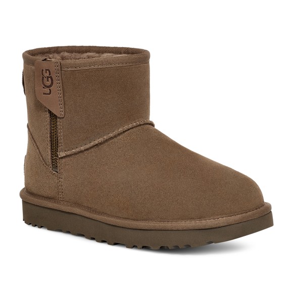 Ugg Womens Off-White Classic Mini Bailey Zip Boot main image