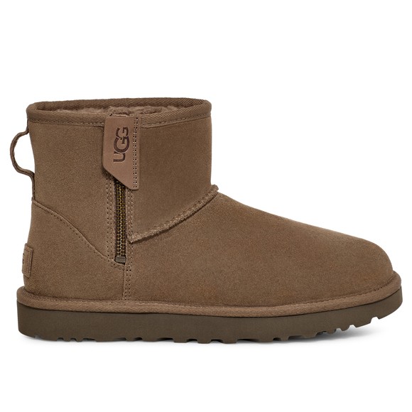 Ugg Womens Off-White Classic Mini Bailey Zip Boot main image