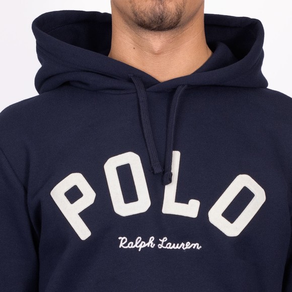 Polo Ralph Lauren Mens Blue Arch Stitch Logo Hoodie #4